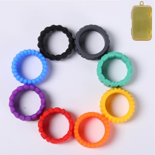 Fidget Ring Toys für Kinder Erwachsene | 16 Stück Sensorik Spielzeug, Fidget Squishy Toy, Anti-Stress für Autismus ADHS | Beruhigt bei Stress Angst von BaiDekun
