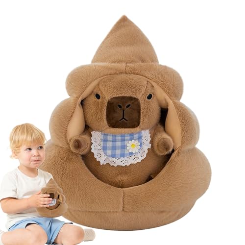 Bajbumgn Capybara Kuscheltier | Capybara Stofftier Mit Nest,Weiches Plüschtier Für Weihnachten Geburtstag, Kinderzimmer Wohnzimmer Schlafzimmer Deko von Bajbumgn