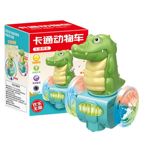Bajbumgn Crawling Lernspielzeug, Lichtkriechspielzeug | Walking Animal Crocodile mit Musik,Elektronische frühe Entwicklung Spielzeug für Kleinkindjungen Mädchen Kinder Kinder von Bajbumgn