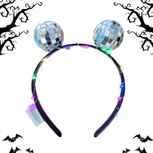 Bajbumgn Disco Ball Stirnbänder Für Damen,Retro Leuchtendes Kopfband | Batteriebetrieben Foto Requisiten Partyzubehör Tanzbar Kostümparty Weihnachtsgeburtstag Bajbumgn Disco Ball Stirnbänder Für Damen,Retro Leuchtendes Kopfband | Batteriebetrieben Foto Requisiten Partyzubehör Tanzbar Kostümparty Weihnachtsgeburtstag von Bajbumgn