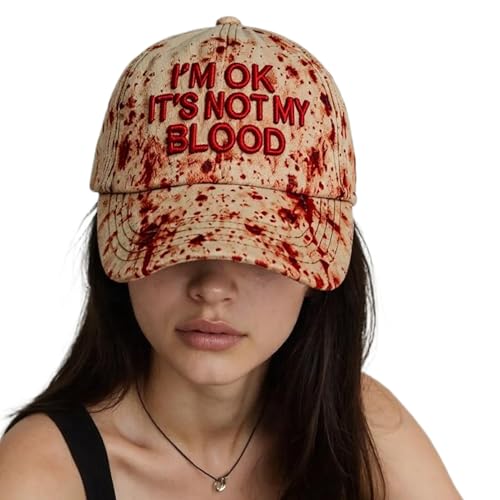 Bajbumgn Halloween Baseball Caps Für Damen | Gruselig Lustige Halloween Dekoration,Kostümzubehör Für Herbstabend Geisterhaus Cosplay Party Foto Fest Bajbumgn Halloween Baseball Caps Für Damen | Gruselig Lustige Halloween Dekoration,Kostümzubehör Für Herbstabend Geisterhaus Cosplay Party Foto Fest von Bajbumgn