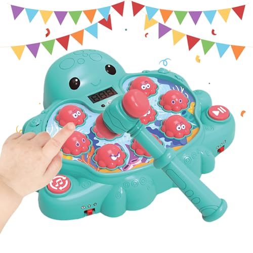 Bajbumgn Hammerspielzeug,Maulwurf Schlagen Spiel - Oktopus Form Spiel Hand-Auge-Koordination Für Mädchen Vorschulkinder Zuhause Unterwegs Fördern von Bajbumgn