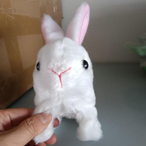 My Realistic Bunny Toy, Interaktives Elektronisches Hasens Kuscheltier mit Geräuschen Bewegungen, Hüpfendes Kaninchen, Osterhase Plüschtier für Ostern Weihnachtstag Geschenke My Realistic Bunny Toy, Interaktives Elektronisches Hasens Kuscheltier mit Geräuschen Bewegungen, Hüpfendes Kaninchen, Osterhase Plüschtier für Ostern Weihnachtstag Geschenke von Bajbumgn