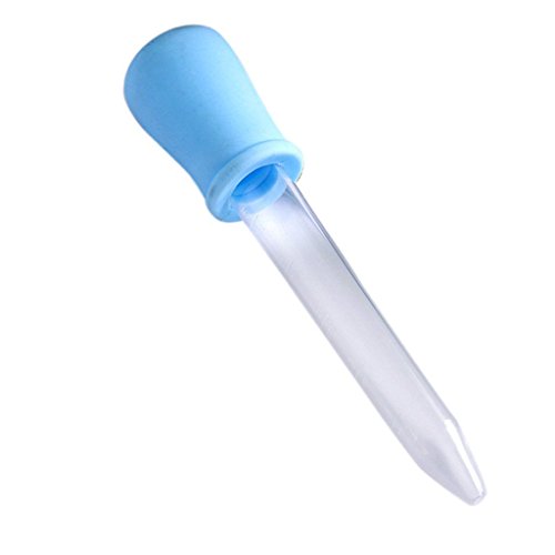 Bakemoro 5 ml klare Blaue Plastikpipette medizinische Tropfpipette Fuer Babys von Bakemoro