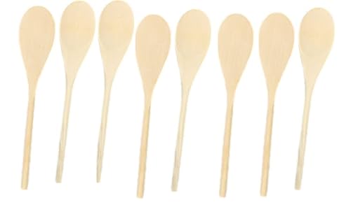 Baker Ross E8262 Holzlöffel zum Basteln(8 Stück), Holz, holzfarben, 24 cm, 8 Pack von Baker Ross