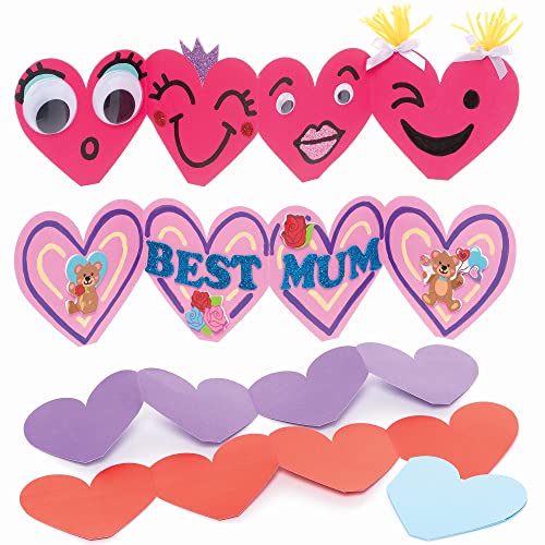 Baker Ross Herz Ziehharmonika Karten - 10er Pack, Karten Basteln für Kinder (FC475), sortiert Baker Ross Herz Ziehharmonika Karten - 10er Pack, Karten Basteln für Kinder (FC475), sortiert von Baker Ross
