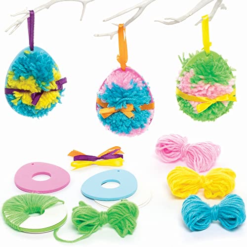Baker Ross FC489 Osterei Pom Bastelset für Kinder, Sortiert von Baker Ross