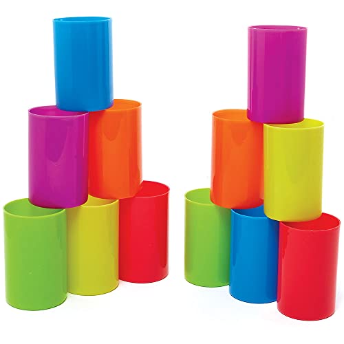 Baker Ross FC890 Aufbewahrungsbecher-12 Stück, Stiftehalter, Basteln Behälter für Stifte, Gläser für kleine Perlen und Pailletten Baker Ross FC890 Aufbewahrungsbecher-12 Stück, Stiftehalter, Basteln Behälter für Stifte, Gläser für kleine Perlen und Pailletten von Baker Ross