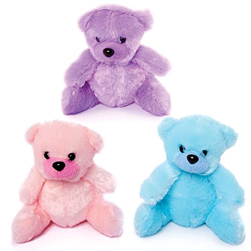 Baker Ross FC932 Teddybär Plüschtier - 3er Pack, Kuscheltiere, Stofftiere für Kinder von Baker Ross