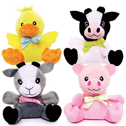 Baker Ross FC933 Bauernhof Plüsch Kuscheltiere - 4er Pack, Plüschtier Stofftiere für Kinder Baker Ross FC933 Bauernhof Plüsch Kuscheltiere - 4er Pack, Plüschtier Stofftiere für Kinder von Baker Ross