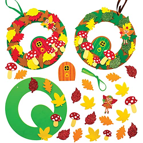 Baker Ross FX192 Herbst Fee Kränze Moosgummi Bastelset-3er Pack, Herbstaktivitäten für Kinder, Schaumstoffbastel Ideen, Herbstdeko zum Basteln Baker Ross FX192 Herbst Fee Kränze Moosgummi Bastelset-3er Pack, Herbstaktivitäten für Kinder, Schaumstoffbastel Ideen, Herbstdeko zum Basteln von Baker Ross