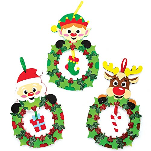 Baker Ross FX214 Beeren und Blätter Kränze zum Ausmalen-3er Pack, Ausmalbilder mit Samt Basteln, Herbstaktivitäten für Kinder Baker Ross FX214 Beeren und Blätter Kränze zum Ausmalen-3er Pack, Ausmalbilder mit Samt Basteln, Herbstaktivitäten für Kinder von Baker Ross