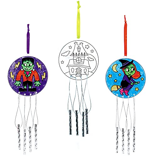 Baker Ross FX220 Halloween Sonnenfänger-3er Pack, Musikalisches Windspiel mit Metallglocken Bastelset für Kinder zum Anmalen und Dekorieren Baker Ross FX220 Halloween Sonnenfänger-3er Pack, Musikalisches Windspiel mit Metallglocken Bastelset für Kinder zum Anmalen und Dekorieren von Baker Ross