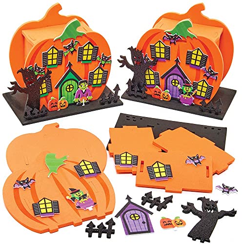 Baker Ross FX254 Kürbis Haus Moosgummi 2 Stück, Halloween Schaumstoff Bastelset für Kinder, Halloweendeko zum Basteln, orange Baker Ross FX254 Kürbis Haus Moosgummi 2 Stück, Halloween Schaumstoff Bastelset für Kinder, Halloweendeko zum Basteln, orange von Baker Ross