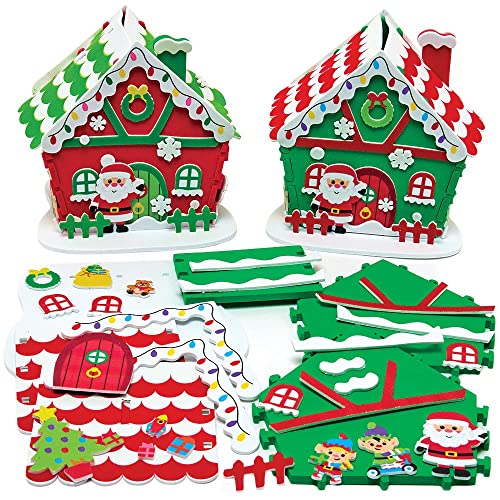 Baker Ross FX281 Weihnachtswerkstatt Moosgummi 2 Stück, Schaumstoff Bastelset für Kinder an Weihnachten, Weihnachtsdeko zum Basteln, Mittel Baker Ross FX281 Weihnachtswerkstatt Moosgummi 2 Stück, Schaumstoff Bastelset für Kinder an Weihnachten, Weihnachtsdeko zum Basteln, Mittel von Baker Ross