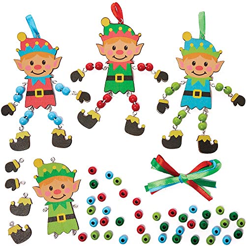 Baker Ross FX287 Heinzelmännchen Holz Bastelset mit Perlen für Kinder-4er Pack, Baumelbeine Set für Kinder Dekorieren, Ideal für Kindergeburtstag Basteln Baker Ross FX287 Heinzelmännchen Holz Bastelset mit Perlen für Kinder-4er Pack, Baumelbeine Set für Kinder Dekorieren, Ideal für Kindergeburtstag Basteln von Baker Ross