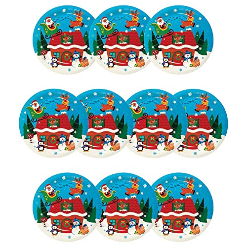 Baker Ross FX300 Weihnachten Pappteller-10 Stück, Partyteller aus Papier für den Kindergeburtstag Baker Ross FX300 Weihnachten Pappteller-10 Stück, Partyteller aus Papier für den Kindergeburtstag von Baker Ross