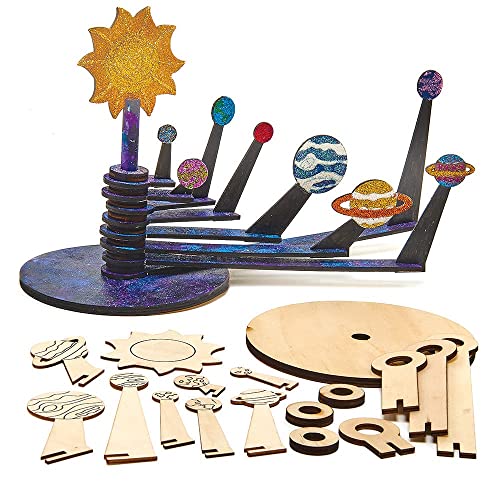 Baker Ross FX311 Sonnensystem Bastelset aus Holz-1 Stück, Kleine Planeten Bausätze, Weltall, Basteln für Kinder ab 6, Mittel Baker Ross FX311 Sonnensystem Bastelset aus Holz-1 Stück, Kleine Planeten Bausätze, Weltall, Basteln für Kinder ab 6, Mittel von Baker Ross