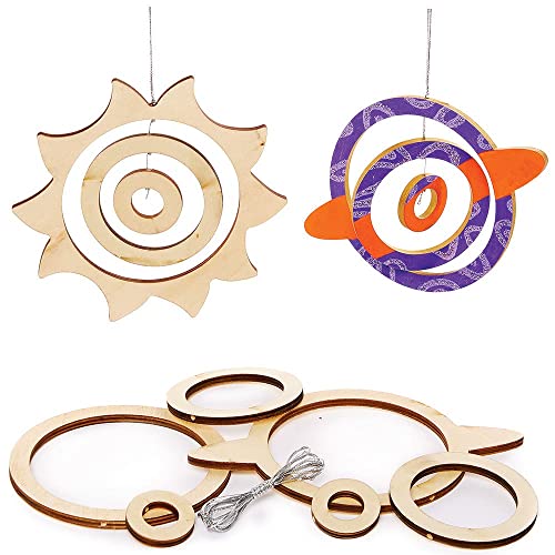 Baker Ross FX315 Planeten Holzspirale Dekoration Bastelset-4er Pack, Deko Bastelset aus Holz für Kinder zum Basteln Baker Ross FX315 Planeten Holzspirale Dekoration Bastelset-4er Pack, Deko Bastelset aus Holz für Kinder zum Basteln von Baker Ross