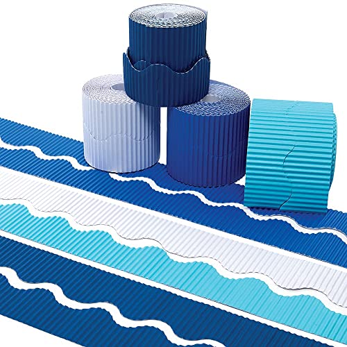 Baker Ross FX359 Winter Bordüren zum Basteln-4er Pack, 10 cm x 10 m, Gewellte Farbbordüren für Dekorationen in Klassenzimmern und Pinnwänden Baker Ross FX359 Winter Bordüren zum Basteln-4er Pack, 10 cm x 10 m, Gewellte Farbbordüren für Dekorationen in Klassenzimmern und Pinnwänden von Baker Ross