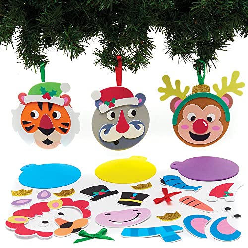 Baker Ross FX370 Dschungeltiere Moosgummi Dekoration Bastelset-8er Pack, Weihnachtsdekoration für Kinder zum Basteln, Baumschmuck Bastelsets Baker Ross FX370 Dschungeltiere Moosgummi Dekoration Bastelset-8er Pack, Weihnachtsdekoration für Kinder zum Basteln, Baumschmuck Bastelsets von Baker Ross