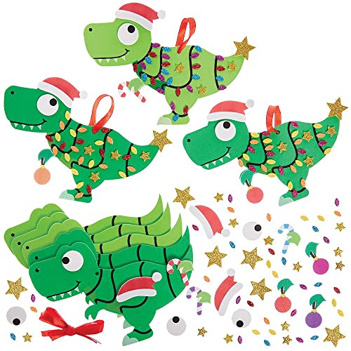 Baker Ross FX374 Tyrannosaurus Rex Moosgummi Dekoration Bastelset-8er Pack, Weihnachtsdekoration für Kinder zum Basteln, Dinosaurier Baumschmuck Bastelsets, Mittel Baker Ross FX374 Tyrannosaurus Rex Moosgummi Dekoration Bastelset-8er Pack, Weihnachtsdekoration für Kinder zum Basteln, Dinosaurier Baumschmuck Bastelsets, Mittel von Baker Ross