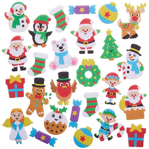 Baker Ross FX380 Sticker-80 Stück, Filz Weihnachts-Aufkleber für Kinder zum Basteln, Gestalten und Dekorieren, Mulitcolour Baker Ross FX380 Sticker-80 Stück, Filz Weihnachts-Aufkleber für Kinder zum Basteln, Gestalten und Dekorieren, Mulitcolour von Baker Ross