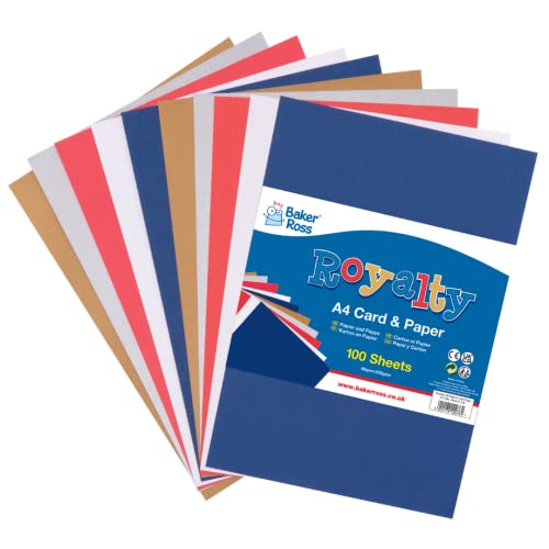 Baker Ross PJ109 Grußkarten und Papier, A4, 100 Stück Baker Ross PJ109 Grußkarten und Papier, A4, 100 Stück von Baker Ross