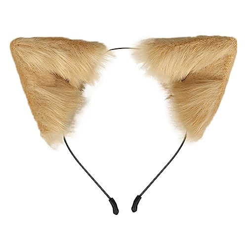 Kunstfell Fuchsohren Stirnband pelzige Wolfsohren Flauschige Katzenohren Haarreifen Tierkostüm Zubehör für Kinder Mädchen Frauen Kostüm Cosplay Kostüm Kunstfell Fuchsohren Stirnband pelzige Wolfsohren Flauschige Katzenohren Haarreifen Tierkostüm Zubehör für Kinder Mädchen Frauen Kostüm Cosplay Kostüm von BakerMiche