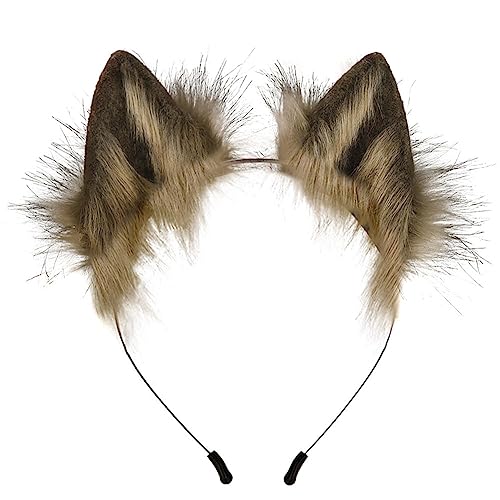 Kunstfell Katzenohren Stirnband handgefertigt pelzige Fuchsohren Flauschige Wolfsohren Haarreifen Damen Cosplay Kostüme Halloween Verkleiden für Kinder und Erwachsene Kunstfell Katzenohren Stirnband handgefertigt pelzige Fuchsohren Flauschige Wolfsohren Haarreifen Damen Cosplay Kostüme Halloween Verkleiden für Kinder und Erwachsene von BakerMiche
