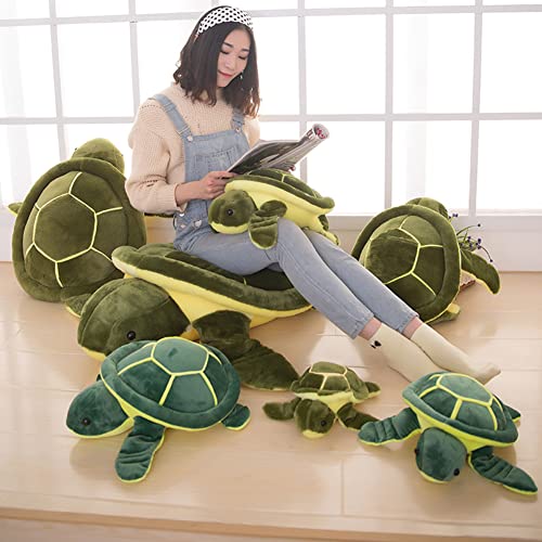 Turtle Figuren Plüschtiere Gefüllte Schildkröte Kuscheltier Puppen Plüschschildkröte Spielzeug Cartoon Entzückende Tier Spielzeug Meeresschildkröten Für Kinder Kleinkinder Geschenk für Geburtstage von BakerMiche