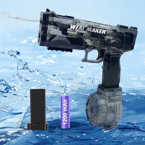Balakaka 2025 Neues Elektrische Wasserpistole Langstrecke 26-39 FT, Wasserpistole Pool Strand Spielzeug für Erwachsene Kinder, Große Kapazität Wasserspritzpistole für Sommer Draussen von Balakaka