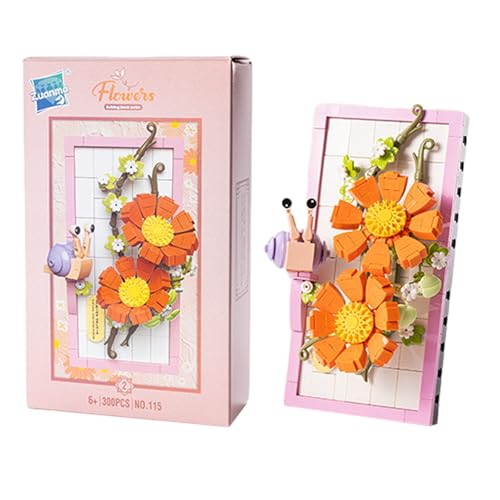 Balakaka Blumen Bauspielzeug Set, DIY Blumen Bilderrahmen Micro-Baustein-Set für 6+ Jahre alte Mädchen, Künstliche Blumen Tischdeko für Blume Home Office Dekoration Balakaka Blumen Bauspielzeug Set, DIY Blumen Bilderrahmen Micro-Baustein-Set für 6+ Jahre alte Mädchen, Künstliche Blumen Tischdeko für Blume Home Office Dekoration von Balakaka