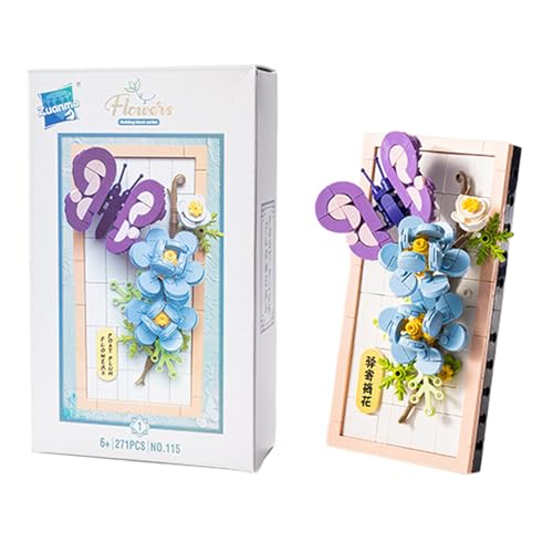 Balakaka Blumen Bauspielzeug Set, DIY Blumen Bilderrahmen Micro-Baustein-Set für 6+ Jahre alte Mädchen, Künstliche Blumen Tischdeko für Blume Home Office Dekoration Balakaka Blumen Bauspielzeug Set, DIY Blumen Bilderrahmen Micro-Baustein-Set für 6+ Jahre alte Mädchen, Künstliche Blumen Tischdeko für Blume Home Office Dekoration von Balakaka
