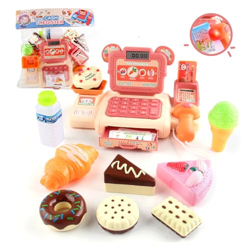 Balakaka Kinder Kasse Spielzeug, Rechnerfunktion Kinder Kasse mit Scanner, Registrierkasse Kaufladen Zubehör Rollenspiel für Kinder ab 3 Jahren Balakaka Kinder Kasse Spielzeug, Rechnerfunktion Kinder Kasse mit Scanner, Registrierkasse Kaufladen Zubehör Rollenspiel für Kinder ab 3 Jahren von Balakaka