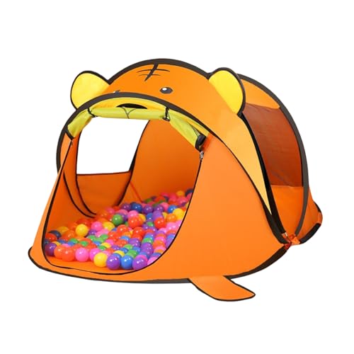 Balakaka Kinderzelt Pop up Zelt 182 x 96 x 76 cm, Tiger Orange Kinderzelt Indoor Outdoor Kinderspielhaus, Kinderspielzelt für Kinder Jungen Mädchen Geschenk mit Kostenlose Matte Balakaka Kinderzelt Pop up Zelt 182 x 96 x 76 cm, Tiger Orange Kinderzelt Indoor Outdoor Kinderspielhaus, Kinderspielzelt für Kinder Jungen Mädchen Geschenk mit Kostenlose Matte von Balakaka