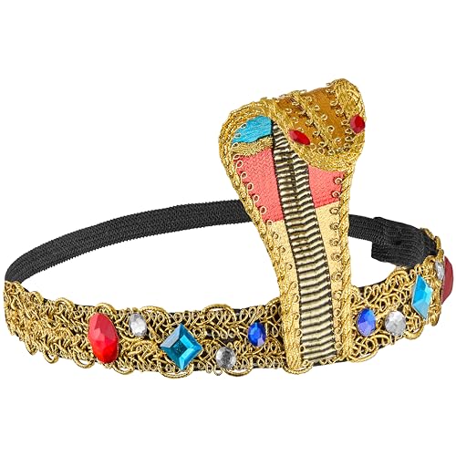 Balinco Ägypten Pharao Kostüm Krone Herren, Karneval Ägypterin Kleopatra Verkleidung, Ankhes Schlangen Haarband Damen, Cleopatra Ägyptische Krone, Fasching, Halloween Balinco Ägypten Pharao Kostüm Krone Herren, Karneval Ägypterin Kleopatra Verkleidung, Ankhes Schlangen Haarband Damen, Cleopatra Ägyptische Krone, Fasching, Halloween von Balinco