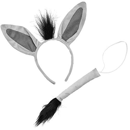 Balinco Esel Kostüm Set Tier bestehend Haarreif & Schwanz, Party Zubehör, JGA Verkleidung, Karneval, Fasching, Motto Party, Festival Balinco Esel Kostüm Set Tier bestehend Haarreif & Schwanz, Party Zubehör, JGA Verkleidung, Karneval, Fasching, Motto Party, Festival von Balinco