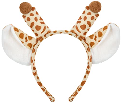 Balinco Giraffe Haarreif | Haarreifen | Giraffenohren Headband | Haarschmuck | Giraffenhörner | Headwear | Karneval Fasching Halloween Party von Balinco