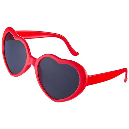 Balinco Herzbrille Rot, Herz Sonnenbrille, Retro 50er Brille Damen, Herzchen Partybrille, Herzsonnenbrille, Hippie Mottoparty, lustige Brillen, Festival, Karneval, Fasching Balinco Herzbrille Rot, Herz Sonnenbrille, Retro 50er Brille Damen, Herzchen Partybrille, Herzsonnenbrille, Hippie Mottoparty, lustige Brillen, Festival, Karneval, Fasching von Balinco
