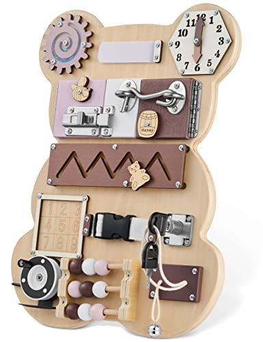 Balinco Motorikboard aus Holz, Interaktives Holzspielzeug für Kleinkinder, 13in1 Activity Board, Sensorik Aktivitätsbrett, Motorikspielzeug, Montessori Spielzeug ab 2 Jahren Balinco Motorikboard aus Holz, Interaktives Holzspielzeug für Kleinkinder, 13in1 Activity Board, Sensorik Aktivitätsbrett, Motorikspielzeug, Montessori Spielzeug ab 2 Jahren von Balinco