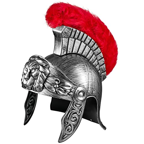 Balinco Römerhelm | Römer Helm Silber | Krieger | Römischer Kämpfer | Roman Gladiator - für Damen & Herren als perfektes Accessoire zum Römerkostüm Balinco Römerhelm | Römer Helm Silber | Krieger | Römischer Kämpfer | Roman Gladiator - für Damen & Herren als perfektes Accessoire zum Römerkostüm von Balinco