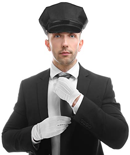 Balinco Set mit Chauffeur Mütze + Krawatte + weiße Handschuhe - die perfekte Ergänzung für Ihr Kostüm als Hochzeitsfahrer oder Fahrer/Chauffeur Balinco Set mit Chauffeur Mütze + Krawatte + weiße Handschuhe - die perfekte Ergänzung für Ihr Kostüm als Hochzeitsfahrer oder Fahrer/Chauffeur von Balinco
