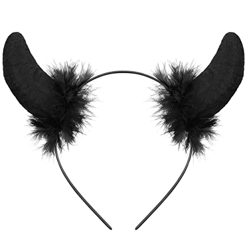 Balinco Teufelsohren Teufel Ohren Haarband Haarreif Fasching Karneval Halloween Party Kostüm Haarschmuck Stirnband Headwear Hörner von Balinco