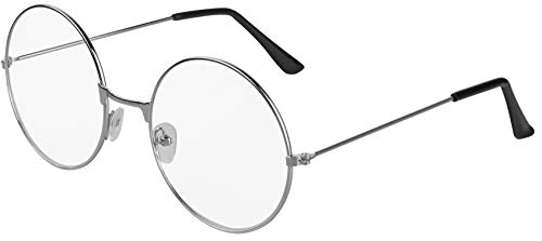 Balinco Weihnachtsmann Brille Rund I Nikolaus I Oma | Opa | Nerd Rund Silber mit klaren Gläsern Accessoire für Damen & Herren zum Karneval/Fasching oder Festival Balinco Weihnachtsmann Brille Rund I Nikolaus I Oma | Opa | Nerd Rund Silber mit klaren Gläsern Accessoire für Damen & Herren zum Karneval/Fasching oder Festival von Balinco