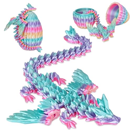 Balkwan Geflügelter Drache im Überraschungsei Lustiges Sammlerspielzeug Geschenk Kinder Erwachsene 3D Gedruckter Fantasiedrache ideal Weihnachten Ostern Geburtstage Feiertagsdeko(Regenbogen, Mittel) Balkwan Geflügelter Drache im Überraschungsei Lustiges Sammlerspielzeug Geschenk Kinder Erwachsene 3D Gedruckter Fantasiedrache ideal Weihnachten Ostern Geburtstage Feiertagsdeko(Regenbogen, Mittel) von Balkwan