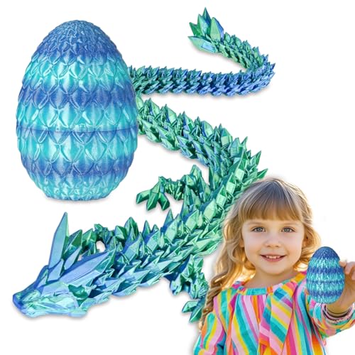 Überraschungs-Drachenei mit Drache im Inneren Geschenke für Kinder und Erwachsene 3D-gedrucktes Fidget-Spielzeug perfekt für Weihnachten Ostern Geburtstage Deko Stressabbau(Meeresblau, Klein) Überraschungs-Drachenei mit Drache im Inneren Geschenke für Kinder und Erwachsene 3D-gedrucktes Fidget-Spielzeug perfekt für Weihnachten Ostern Geburtstage Deko Stressabbau(Meeresblau, Klein) von Balkwan