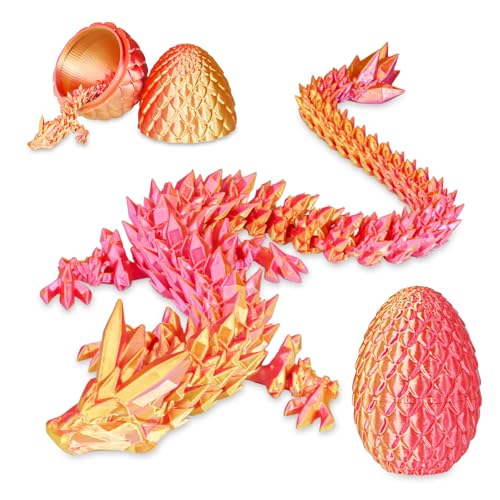 Überraschungs-Drachenei mit Drache im Inneren Geschenke für Kinder und Erwachsene 3D-gedrucktes Fidget-Spielzeug perfekt für Weihnachten Ostern Geburtstage Deko Stressabbau(Orangerot, Klein) Überraschungs-Drachenei mit Drache im Inneren Geschenke für Kinder und Erwachsene 3D-gedrucktes Fidget-Spielzeug perfekt für Weihnachten Ostern Geburtstage Deko Stressabbau(Orangerot, Klein) von Balkwan