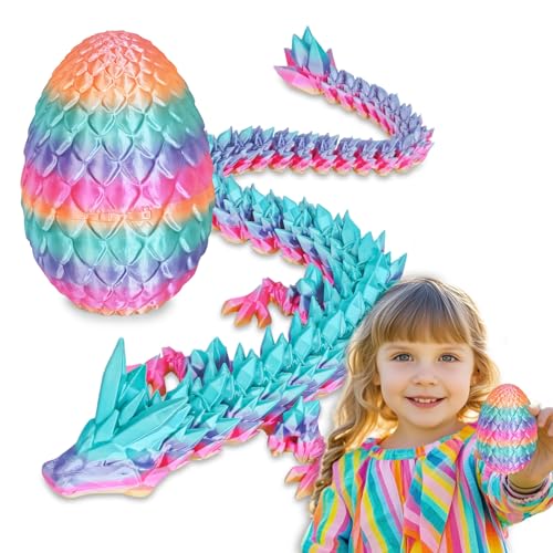 Überraschungs-Drachenei mit Drache im Inneren Geschenke für Kinder und Erwachsene 3D-gedrucktes Fidget-Spielzeug perfekt für Weihnachten Ostern Geburtstage Deko Stressabbau(Regenbogen, Klein) Überraschungs-Drachenei mit Drache im Inneren Geschenke für Kinder und Erwachsene 3D-gedrucktes Fidget-Spielzeug perfekt für Weihnachten Ostern Geburtstage Deko Stressabbau(Regenbogen, Klein) von Balkwan