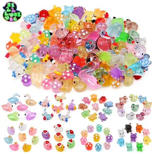 Ballery 100 Stück Mini Leuchtende Harzenten, Mini Leuchtend Enten, Harz Enten, Miniatur Enten für Aquarium Puppenhaus DIY Potting Aquarium, Miniatur-Garten, Puppenhaus Ballery 100 Stück Mini Leuchtende Harzenten, Mini Leuchtend Enten, Harz Enten, Miniatur Enten für Aquarium Puppenhaus DIY Potting Aquarium, Miniatur-Garten, Puppenhaus von Ballery